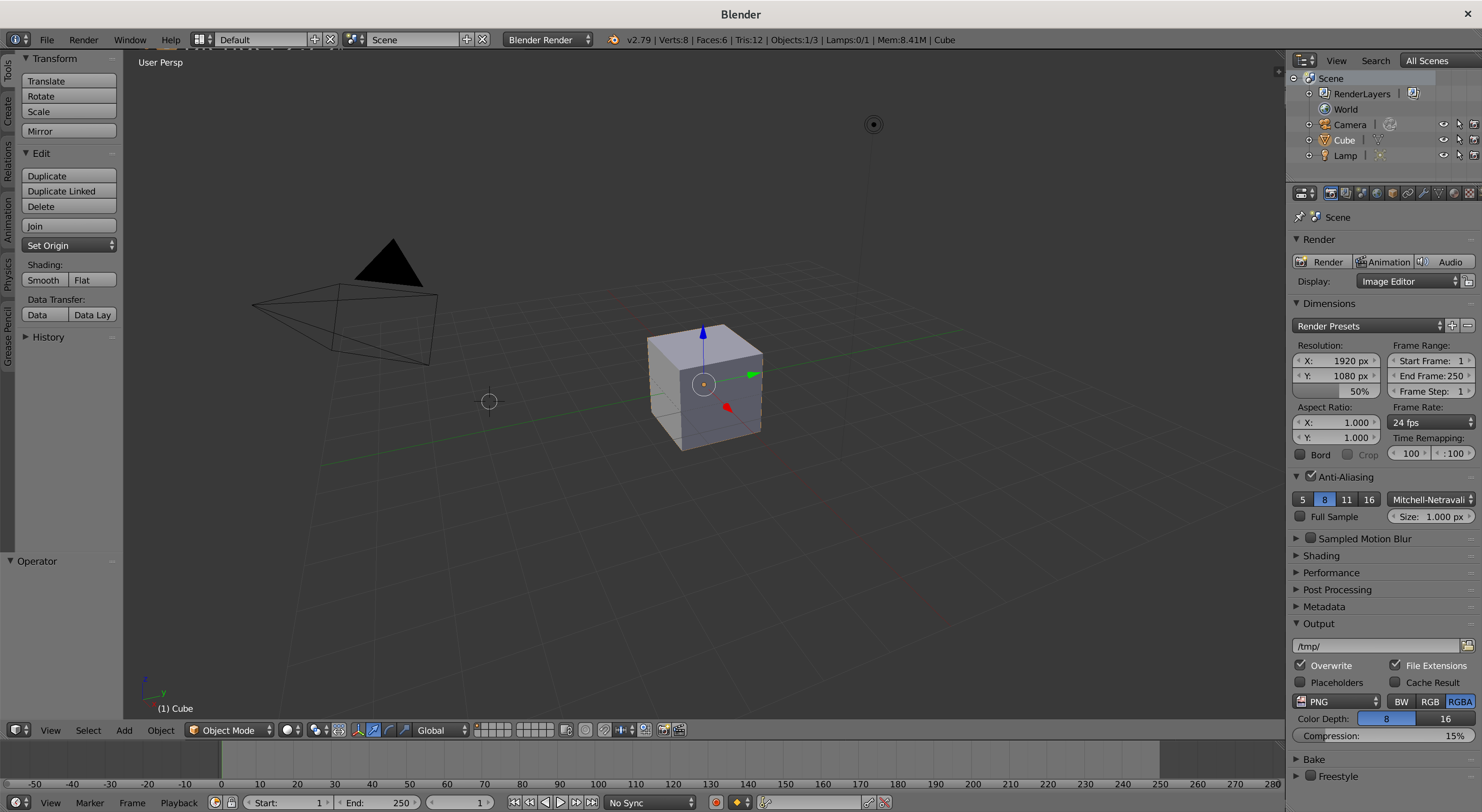 Blender on Zink